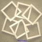 LOT of  6 UNFINISHED 6X6 WOOD PICTURE FRAMES 5/8" wide