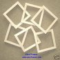 6 UNFINISHED 4X4 WOOD PICTURE FRAMES 5/8" wide