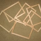 6 UNFINISHED 5X7 PICTURE FRAMES NARROW ½" MOLDING NO KNOTS