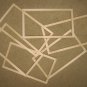 6 UNFINISHED 5X10 PICTURE FRAMES  VERY NARROW ½" MOLDING NO KNOTS