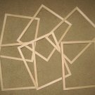 6 UNFINISHED 8X10 PICTURE FRAMES  VERY NARROW ½" MOLDING NO KNOTS
