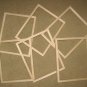 6 UNFINISHED 8X10 PICTURE FRAMES  VERY NARROW ½" MOLDING NO KNOTS