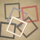Primitive picture frames - 6 - 6x6's  - 6 different colors
