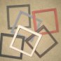 Primitive picture frames - 6 - 6x6's  - 6 different colors