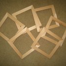 Unfinished picture frames six 6x6's in a 1" wide moulding