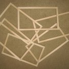 6 UNFINISHED 5X10 PICTURE FRAMES QUALITY VERY NARROW ½" MOLDING NO KNOTS