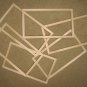 6 UNFINISHED 5X10 PICTURE FRAMES QUALITY VERY NARROW &Acirc;&frac12;" MOLDING NO KNOTS