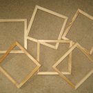 6 unfinished wood 8x8 picture frames 1/2" moulding