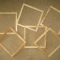 6 unfinished wood 8x8 picture frames 1/2" moulding