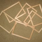 6 UNFINISHED 5X7 PICTURE FRAMES QUALITY VERY NARROW ½" MOLDING NO KNOTS