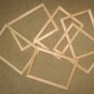 6 UNFINISHED 5X7 PICTURE FRAMES QUALITY VERY NARROW &Acirc;&frac12;" MOLDING NO KNOTS