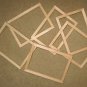 6 UNFINISHED 5X7 PICTURE FRAMES QUALITY VERY NARROW &Acirc;&frac12;" MOLDING NO KNOTS