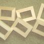 6 Unfinished  2x3 mini wood picture frames slim moulding New