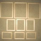 Picture frames (9) unfinished assortment FREE SHIPPING