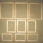 Picture frames (9) unfinished assortment FREE SHIPPING