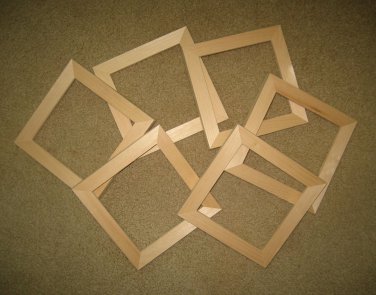 Picture frames 6 unfinished 4x4's in a 1" wide moulding