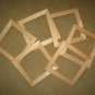 Picture frames 6 unfinished 4x4's in a 1" wide moulding