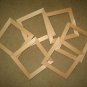 Picture frames 6 unfinished 5x5's in a 1" wide moulding