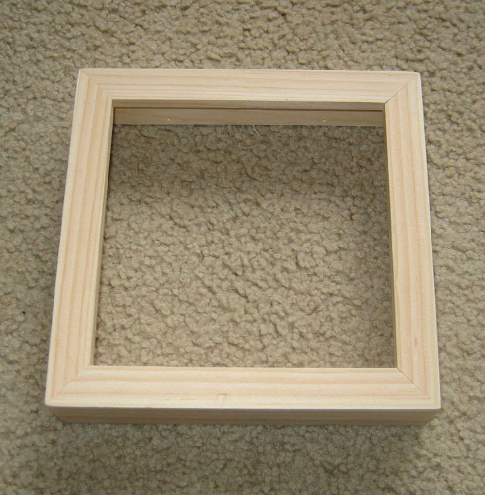 Shadow box frame unfinished 8x8 Made in the USA