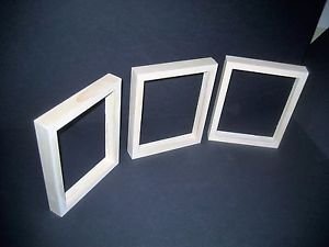 Canvas picture frames with DEEP rabbet unfinished wood - U pick size & quantity