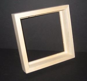 Float, drop-in, front load unfinished 8x10 picture frame with 1&Acirc;&frac14;" deep rabbet