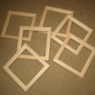 Tile float frames 6x6 unfinished for tiles or panels - sets of six(6)