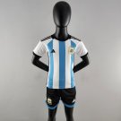 Argentina Kids Home 22/23 Soccer Shirt Kids Shirt Jersey