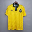 Brazil 1991/93 Shirt Jersey Home Retor Soccer Shirt Men's Shirt Jersey Retro Shirt Jersey Football