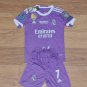 2017 2018 Real Madrid Retro Shirt Jersey Kids Away Soccer Shirt