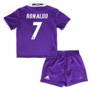 2017 2018 Real Madrid Retro Shirt Jersey Kids Away Soccer Shirt