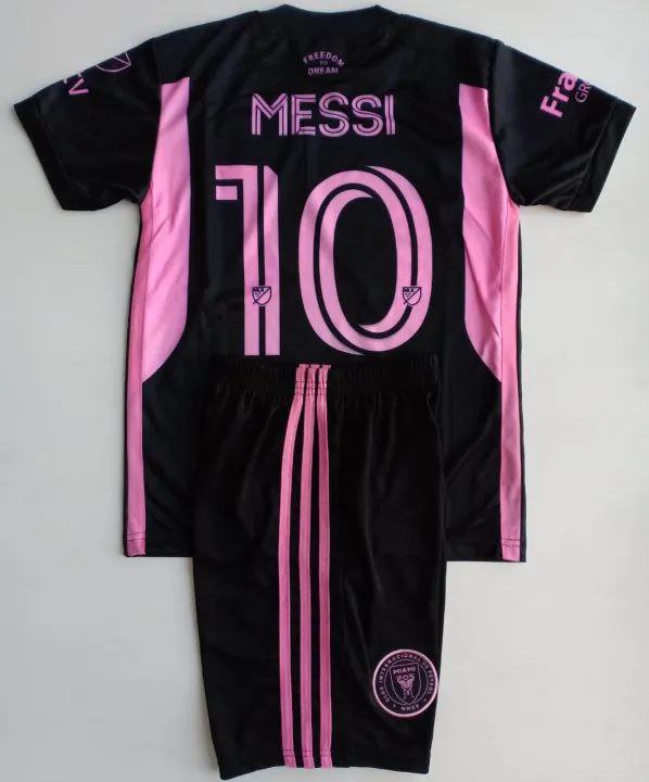 Miami Kids 23/24 Messi Away Soccer Shirt Kids Jersey