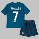 Real Madrid 2017 2018 Retro Shirt Jersey Kids Away Soccer Shirt Kids Raeal Madrid 17/18