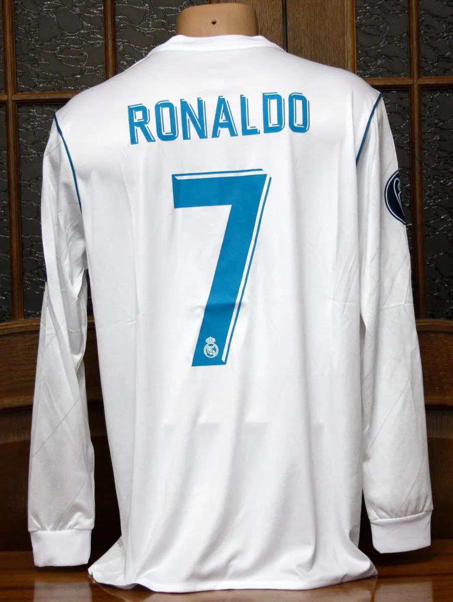 Real Madrid Retro Shirt Jersey 2017/18 Shirt Jersey RONALDO Home Retro Shirt Jersey Shirt New