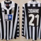 Juventus 1999 Retro Shirt Jersey Shirt Jersey ZIDANE 21 Home New Soccer Shirt Jersey
