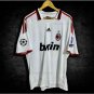 AC Milan 2009/10 Retro Shirt Jersey Shirt Jersey RONALDINHO 80 Away New Soccer Shirt Jersey AC Milan
