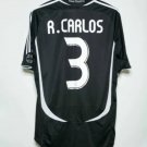 Real Madrid 2006/07 Retro Shirt Jersey Shirt Jersey A.CARLOS 3 Home New Soccer Shirt Jersey 06/07