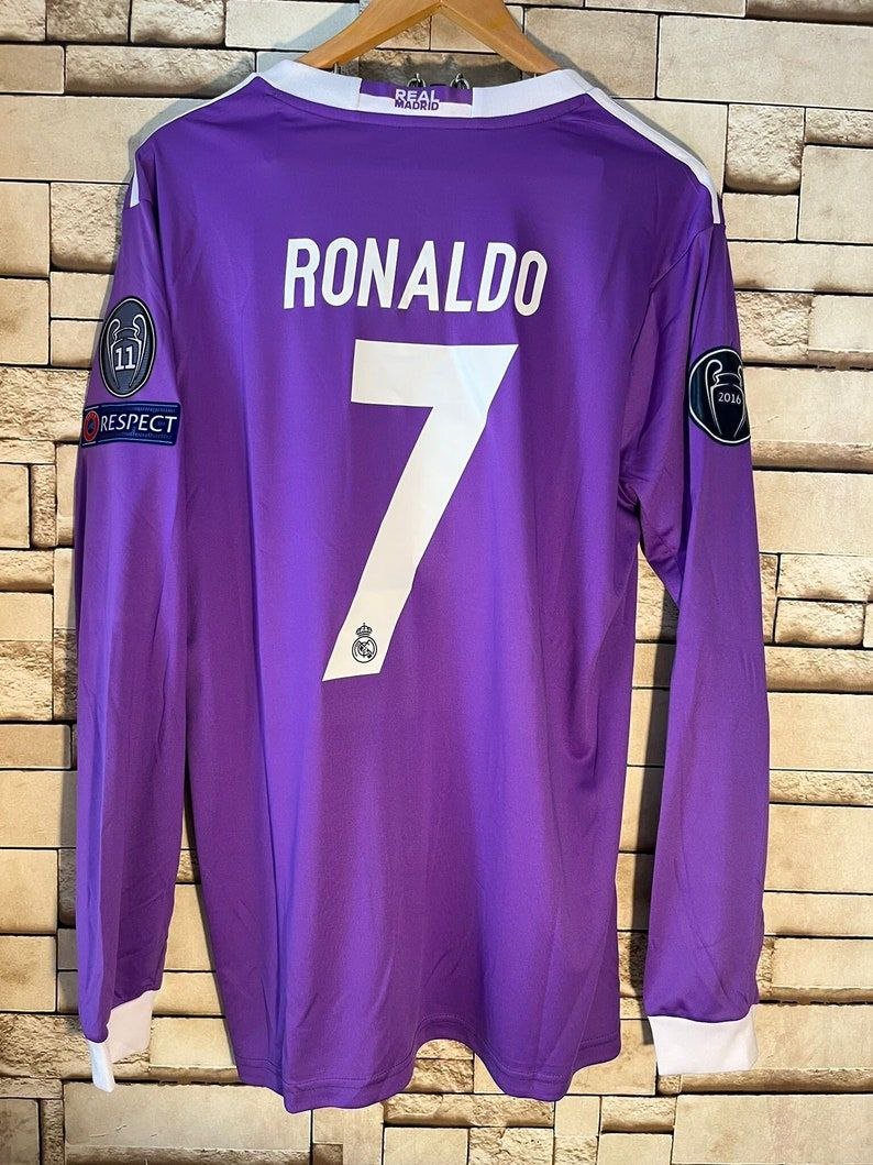 Real Madrid 2017 RONALDO 7 Retro Shirt Jersey Home New Soccer Shirt Jersey 17/18 Real Madrid