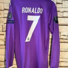 Real Madrid 2017 RONALDO 7 Retro Shirt Jersey Home New Soccer Shirt Jersey 17/18 Real Madrid
