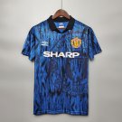Manchester United 1992/93 Retro Shirt Jersey Shirt Jersey Away New Soccer Shirt Jersey M-U