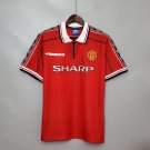 Manchester United 1998/99 Retro Shirt Jersey Shirt Jersey Home New Soccer Shirt Jersey M-U