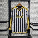 Juventus Shirt Jersey 23/24 Home Long Sleeve Soccer Shirt Jersey