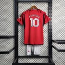 Manchester United Rashford Shirt Jersey Kids 23/24 Home Soccer Shirt Kids Shirt Jersey