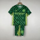 Manchester City 2023 2024 Shirt Jersey Kids Goalkeeper Soccer Shirt Kids Shirt Jersey