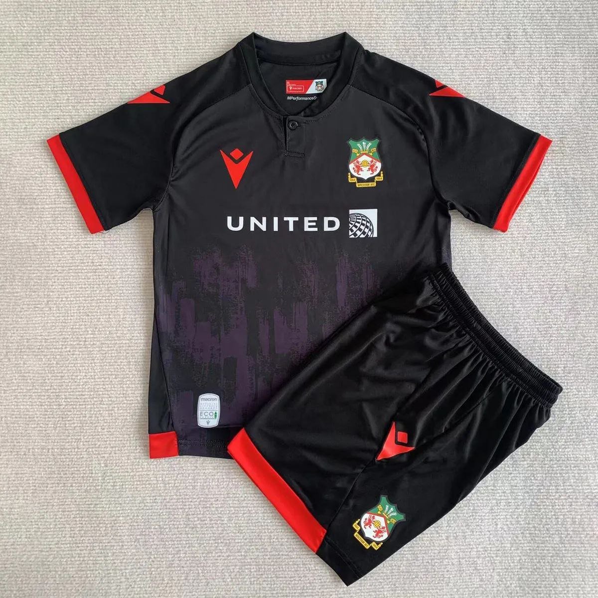 Wrexham 2023 2024 Jersey Kids Away Soccer Shirt Kids Jersey Wrexham