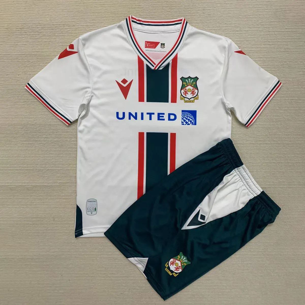 Wrexham 2023 2024 Jersey Kids Away Soccer Shirt Kids Jersey Wrexham