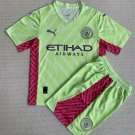Manchester United 2023 2024 Jersey Kids GoalKeeper children Soccer Shirt youth Jersey Kit M-U