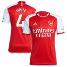 Arsenal 23/24 WHITE 4 Shirt Jersey Home Football Soccer Shirt Shirt Jersey 23/24 Arsenal