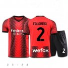 AC Milan 23/24 CALABRIA 2 Shirt Jersey Kids Home Children Soccer Shirt youth Shirt Jersey Kit