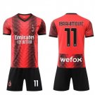 AC Milan 23/24 GIROUD 9 Shirt Jersey Kids Home Children Soccer Shirt youth Shirt Jersey Kit