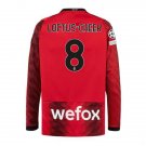 AC Milan 23/24 LOFTUS-CHEEK 8 Shirt Jersey Home Football Soccer long sleeves Shirt Jersey AC Milan